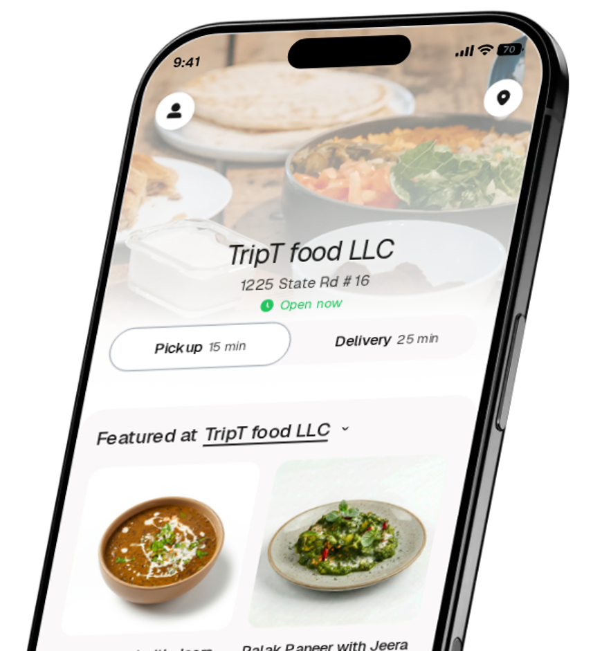 TripT food LLC app preview